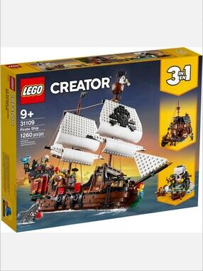 Lego Creator 3 In 1 Pirate Ship Building Set 31109 *Read